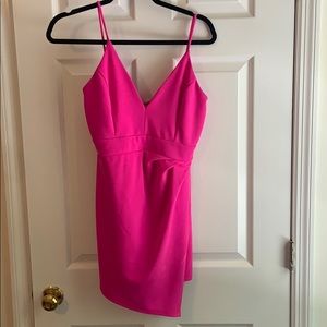 Hot pink romper Karlie Boutique
